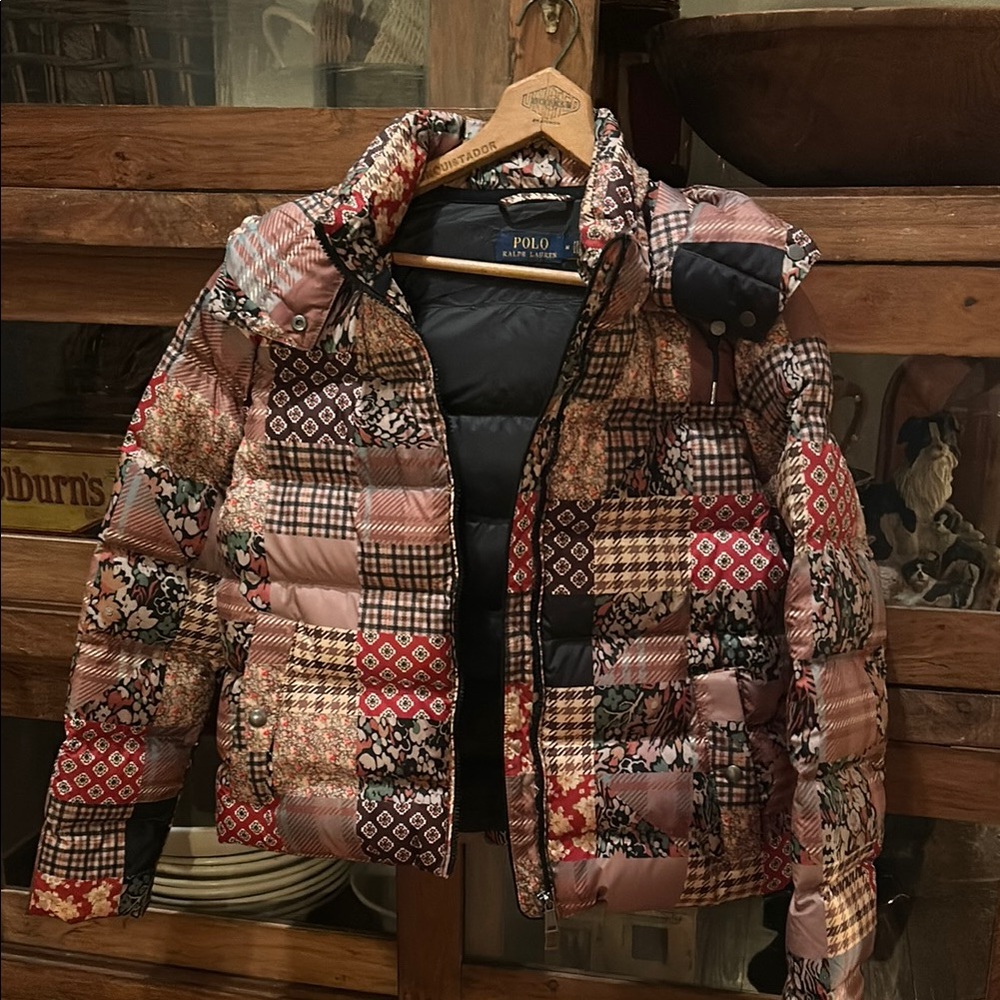 Polo Ralph Lauren Patchwork Puffer Jacket M
